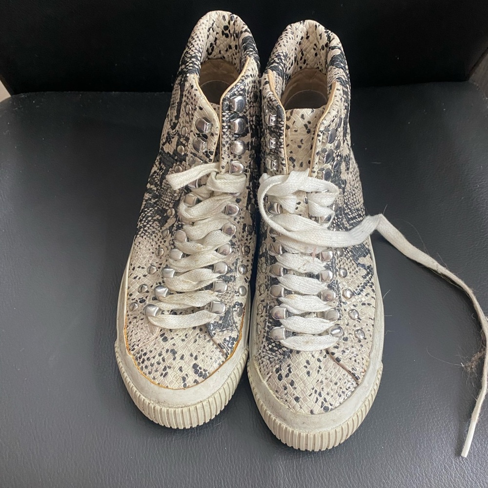 diesel snakeskin hi top sneakers